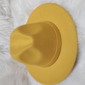 New Yellow/Mustard Fedora Hat